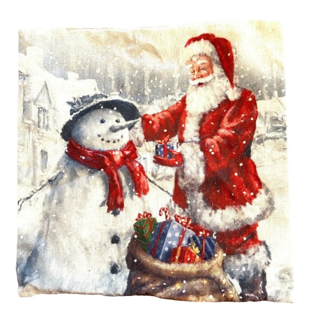 Pillow Covers Decorative Christmas  17" x 17" Excellent Condition